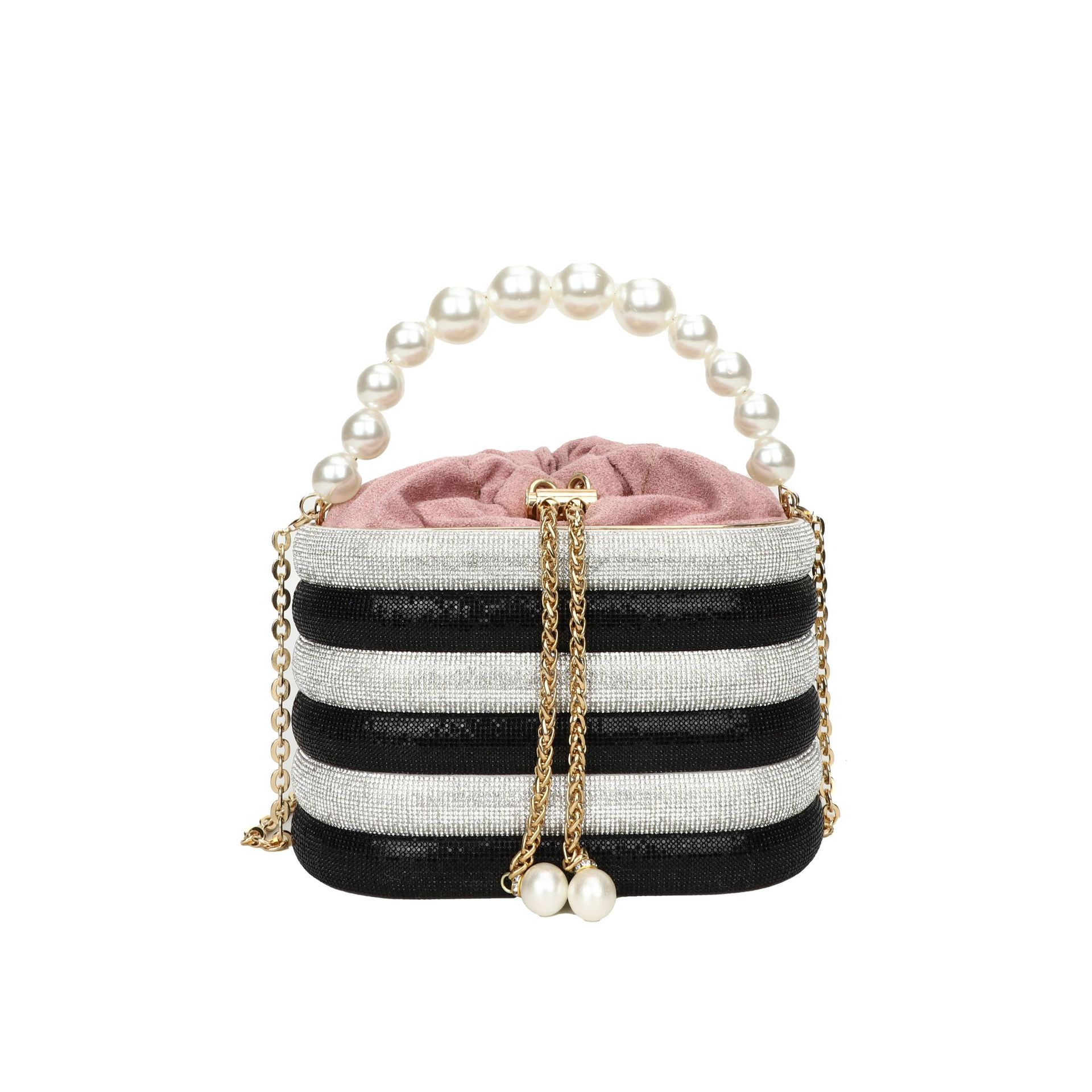 European And American Fashion One-shoulder Ins Women's Crossbody Classic Style Pearl Hand Dinner Bag — foto 4