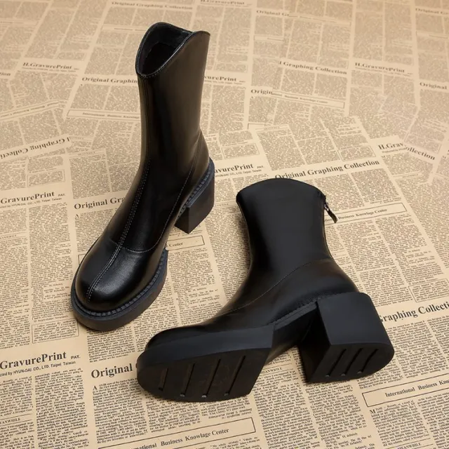 High Heel Women's Autumn And Winter Boots Black - Shop at LoveMi