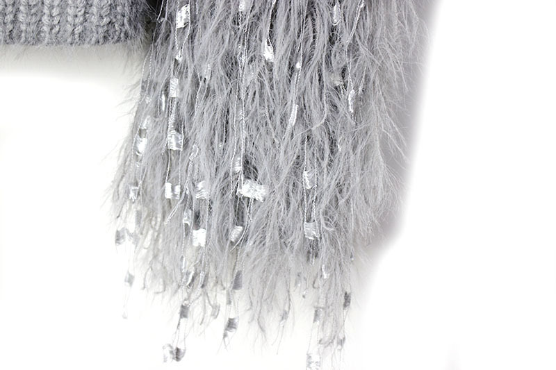 Title 16, Stitched Lace See Through Tassel Half High Coll...