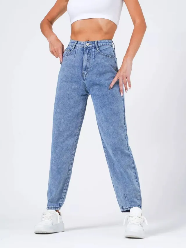 Women's Denim Casual Classic Cropped Pants Butt lifting Pants Light Blue - Shop at LoveMi