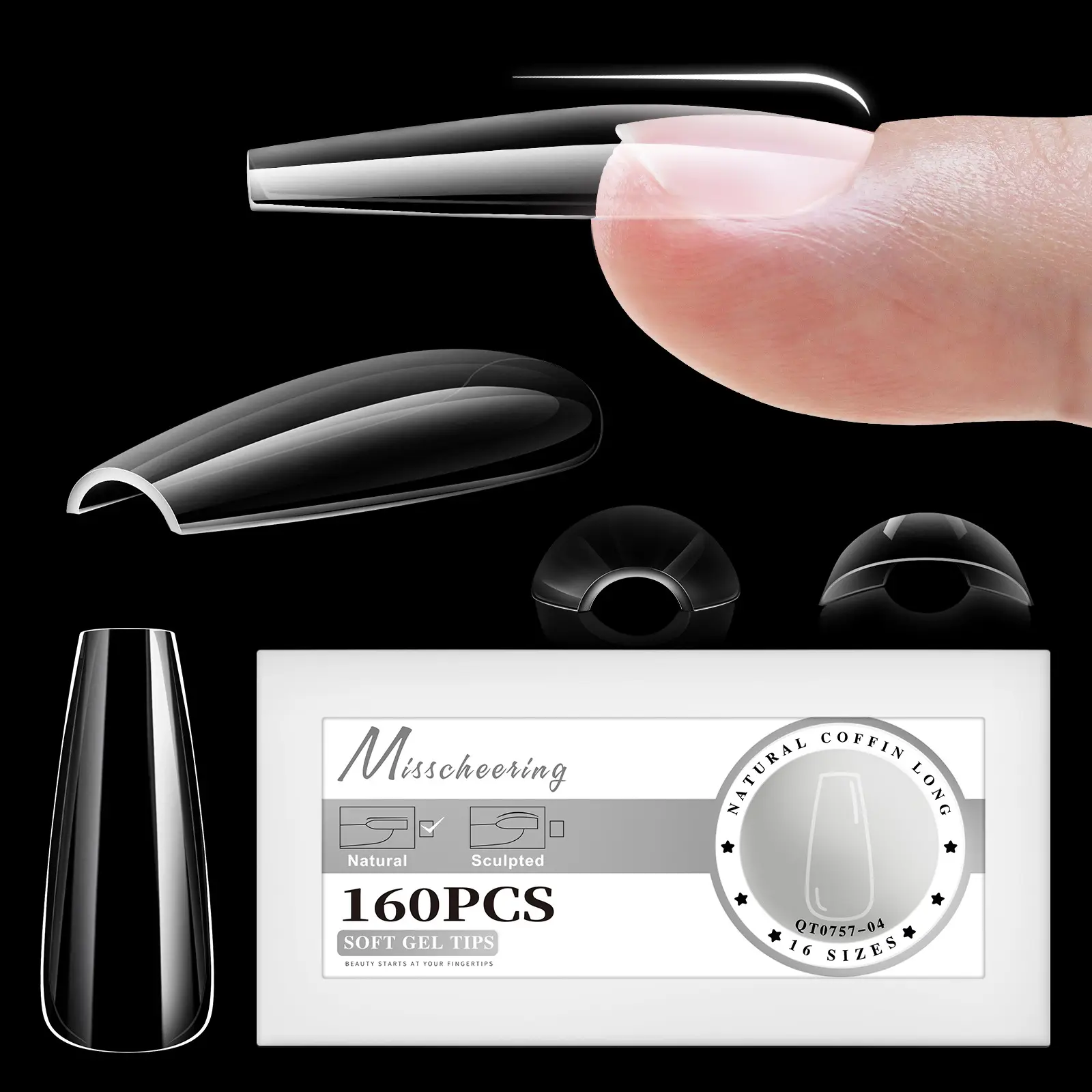 High-end Trendy Nail Salon Tips In Boxed