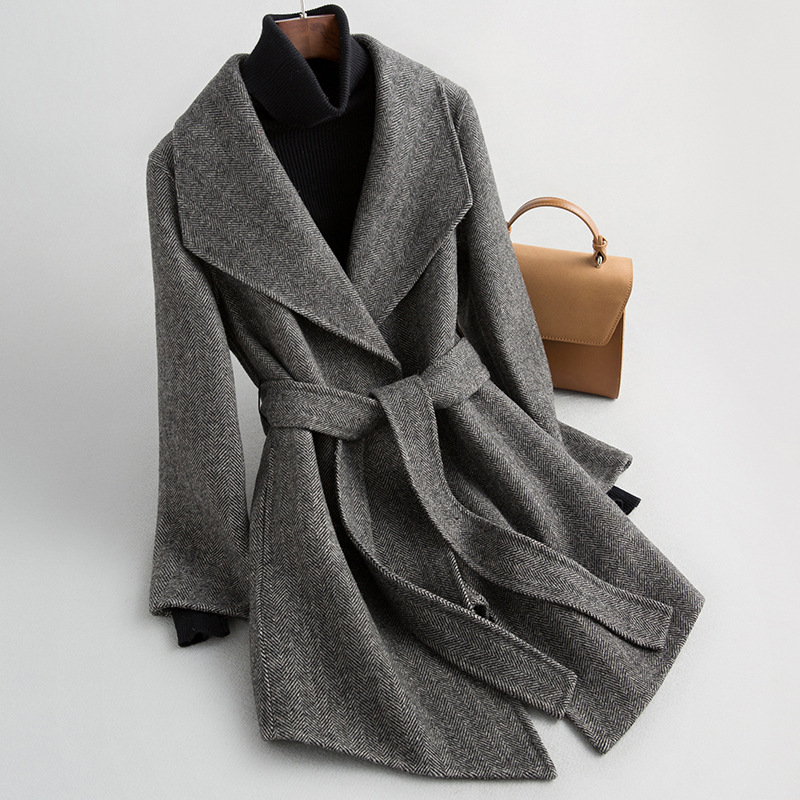 New Coat Double-faced Wool Womens