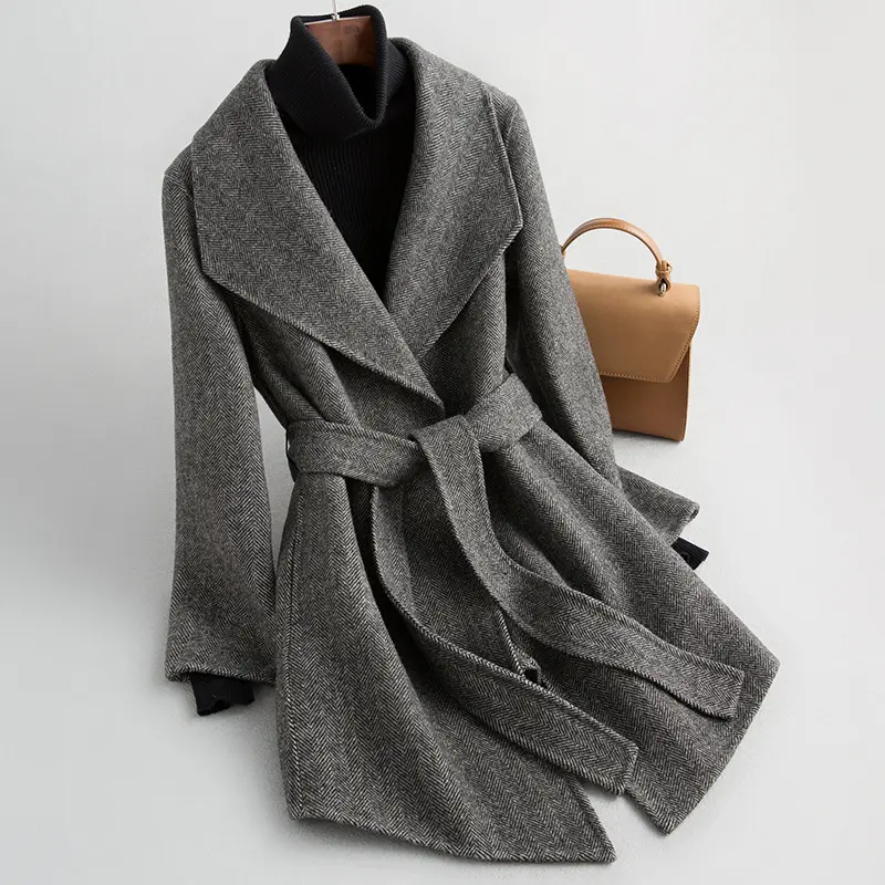 New Coat Double-faced Wool Womens