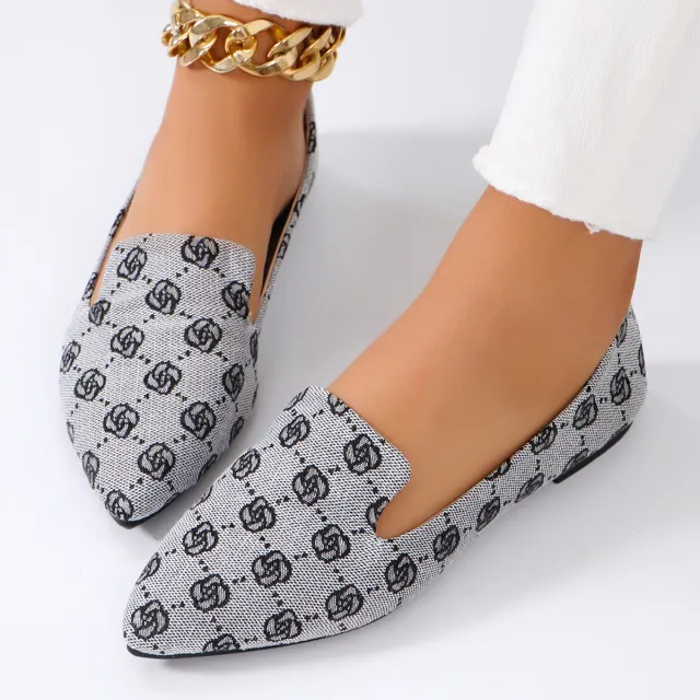Casual Bag Head Cover Foot Shallow Mouth Flat Pumps Blue - Shop at LoveMi