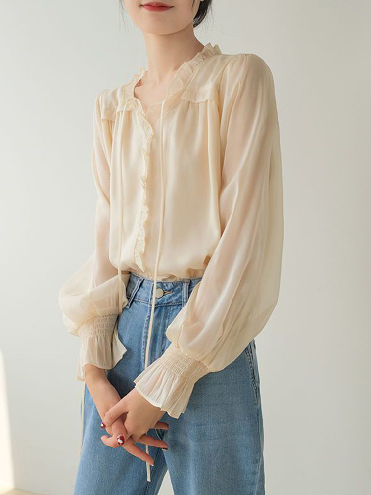 Apricot Fairy Sun Protection Shirt For Women