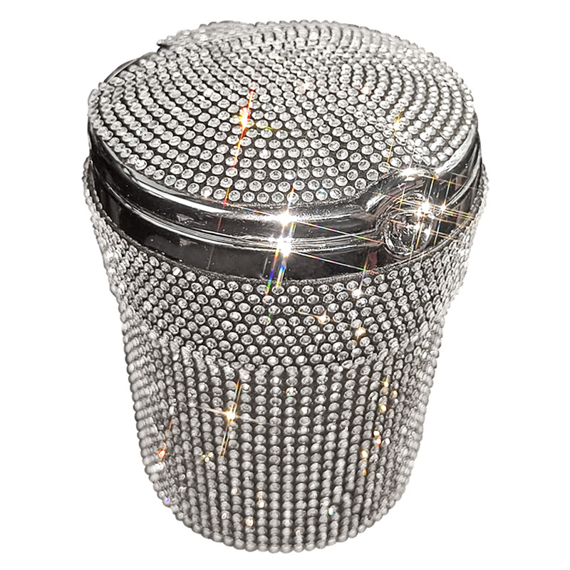 Creative Covered Diamond Inlaid Car Ashtray