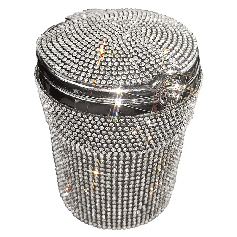 Creative Covered Diamond Inlaid Car Ashtray