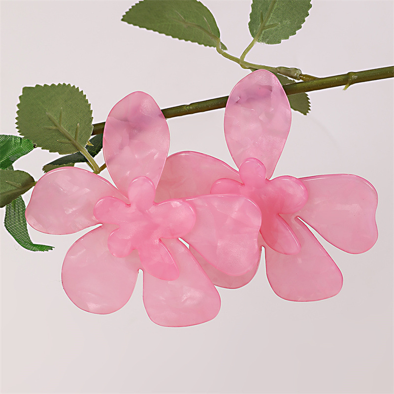 Flower Exaggerated Earrings Women's Valentine's Day