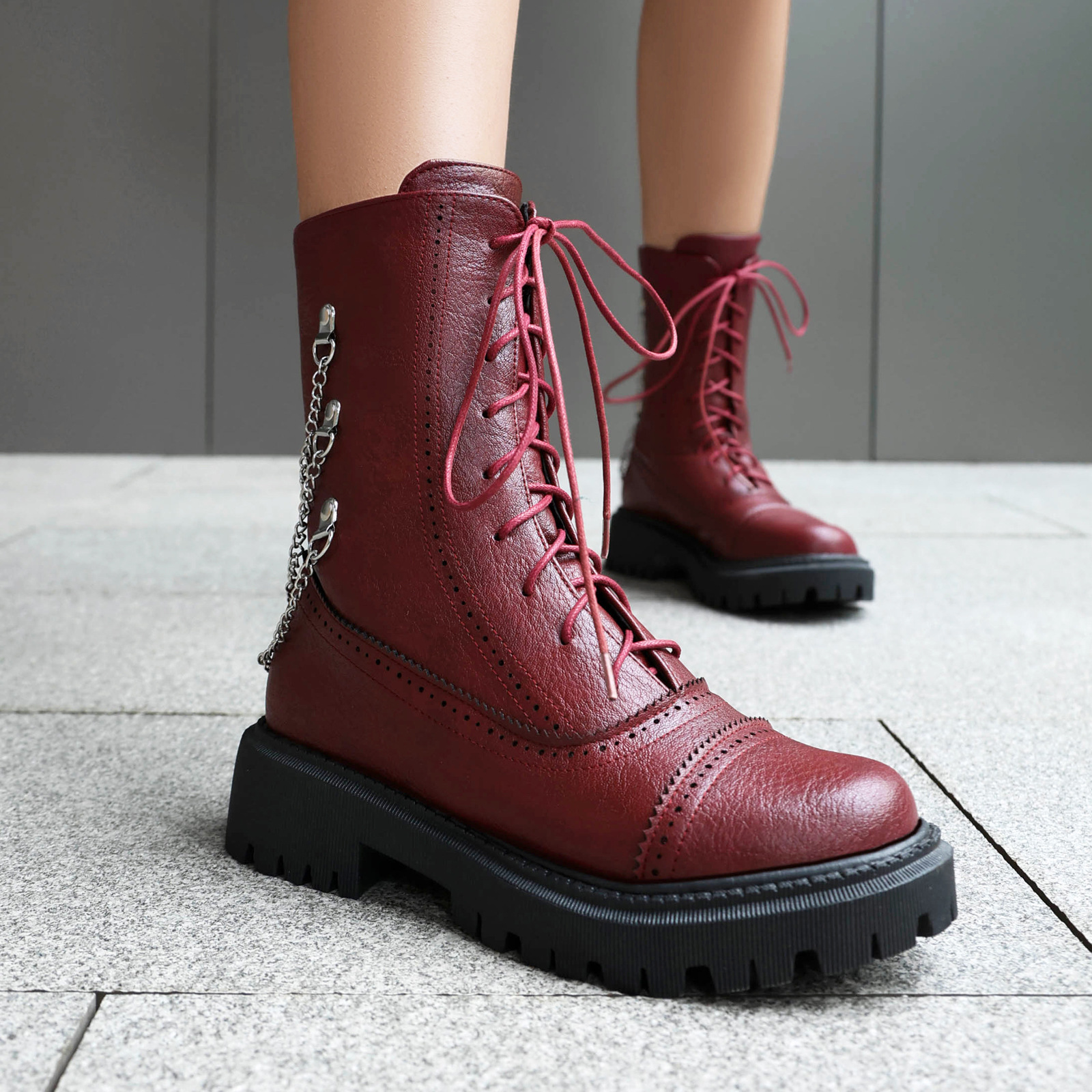 Women’s Chunky Heel Mid-Calf Dr. Style Boots
