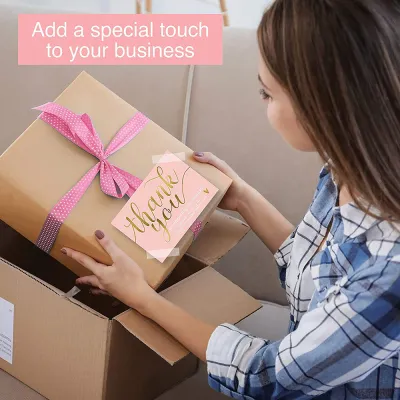 50 SheetsPack 5 9cm Thank You For Supporting My Small Business Thank-you Card