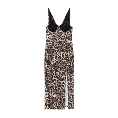 Women's Lace Midi Dress - Picture Colour-S - View 1