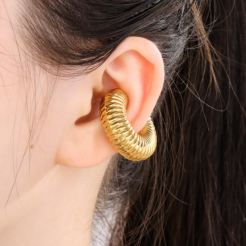 French Style Popular Donut Ear Clip - Image 13