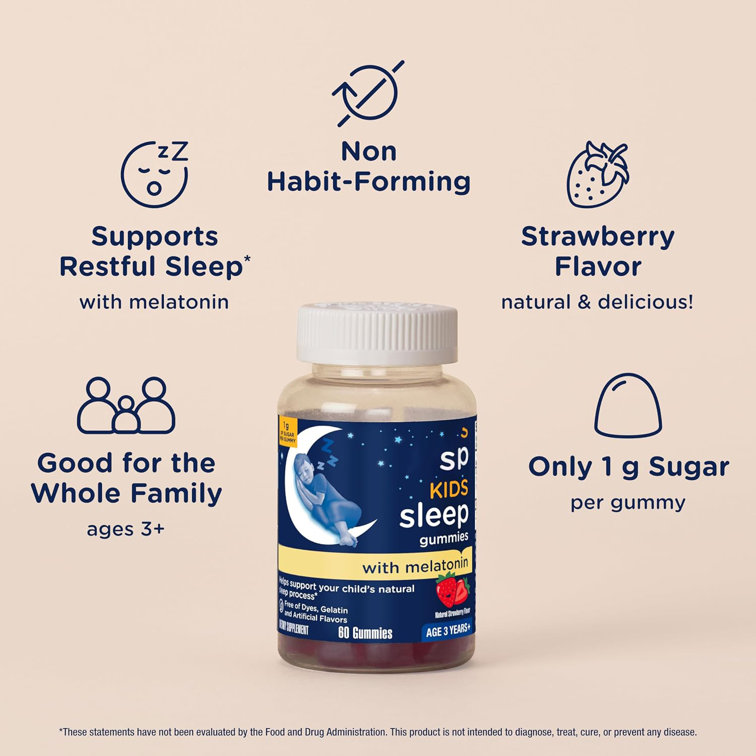 Childrens Melatonin Gummies Strawberry Flavor Functional Gummies — foto 4
