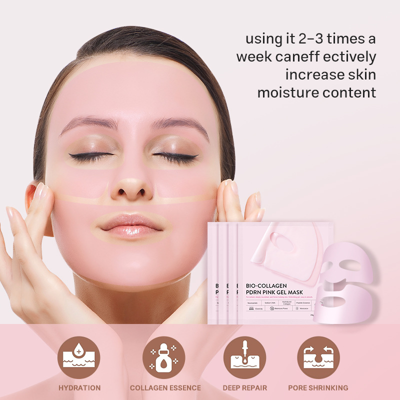 Collagen Face Mask Separate Upper And Lower Face Pieces