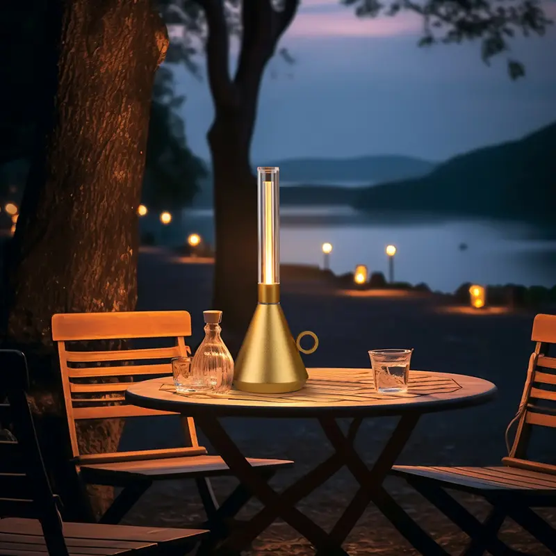 Retro Portable Kerosene Lamp Charging Bar Cafe