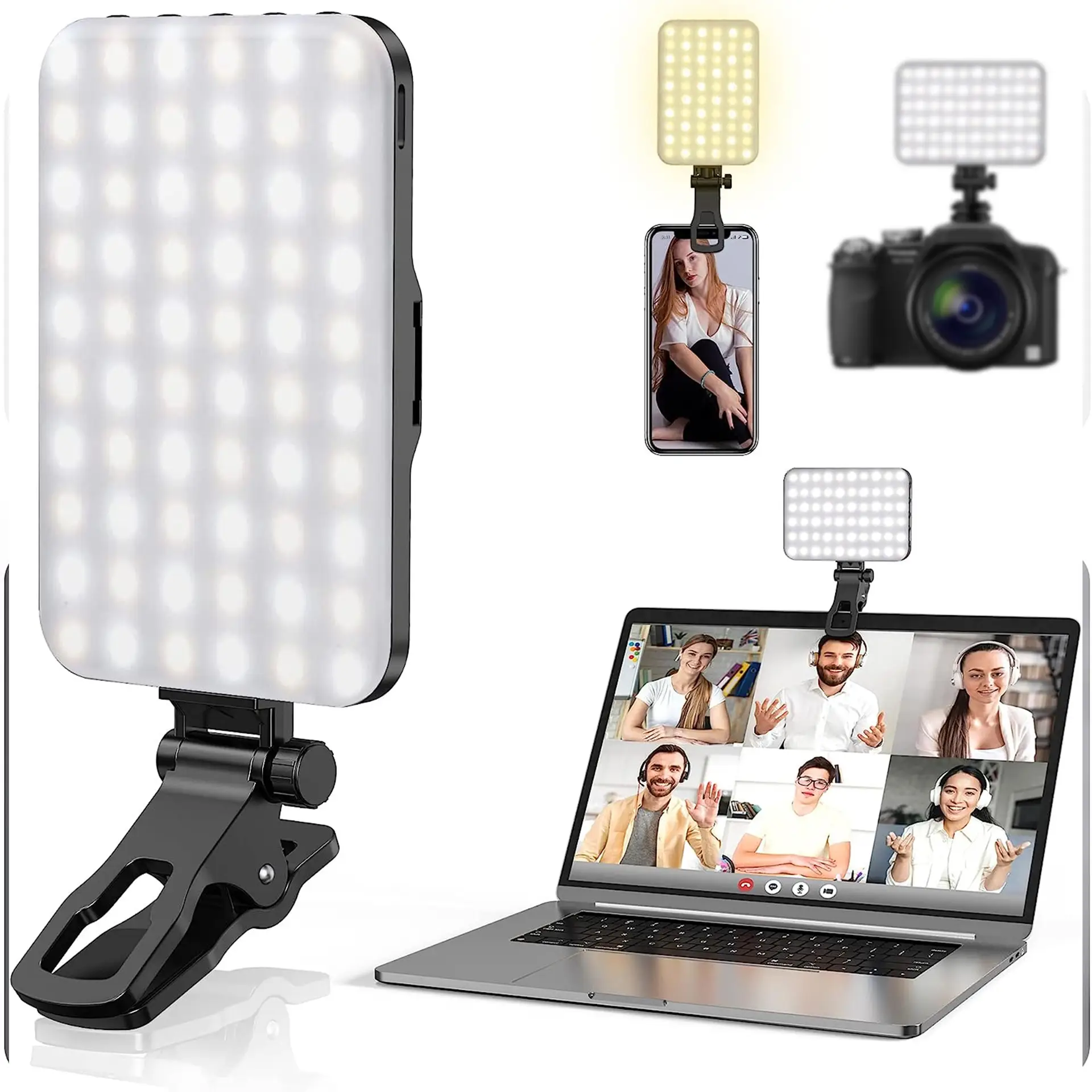 Phone Fill-in Light 60 Lamp Beads Three-color Light