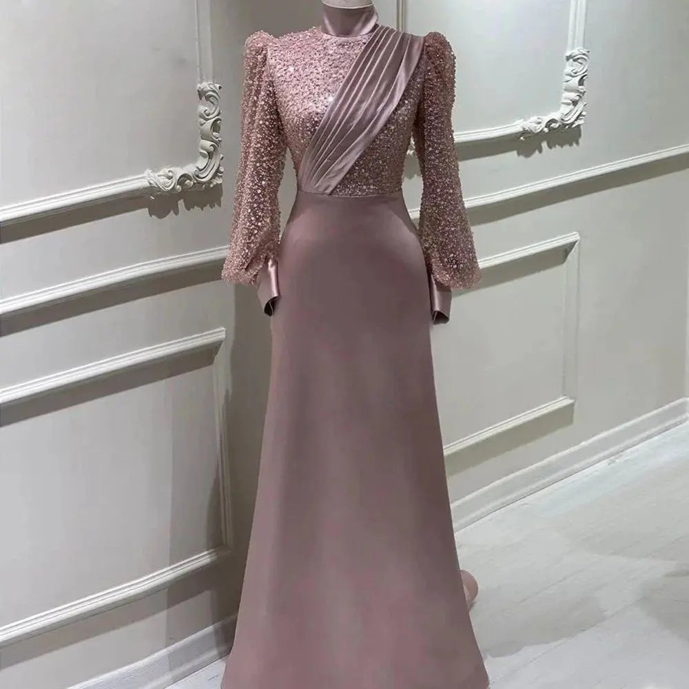 Stand Collar All-inclusive Long Sleeve Detachable Evening
