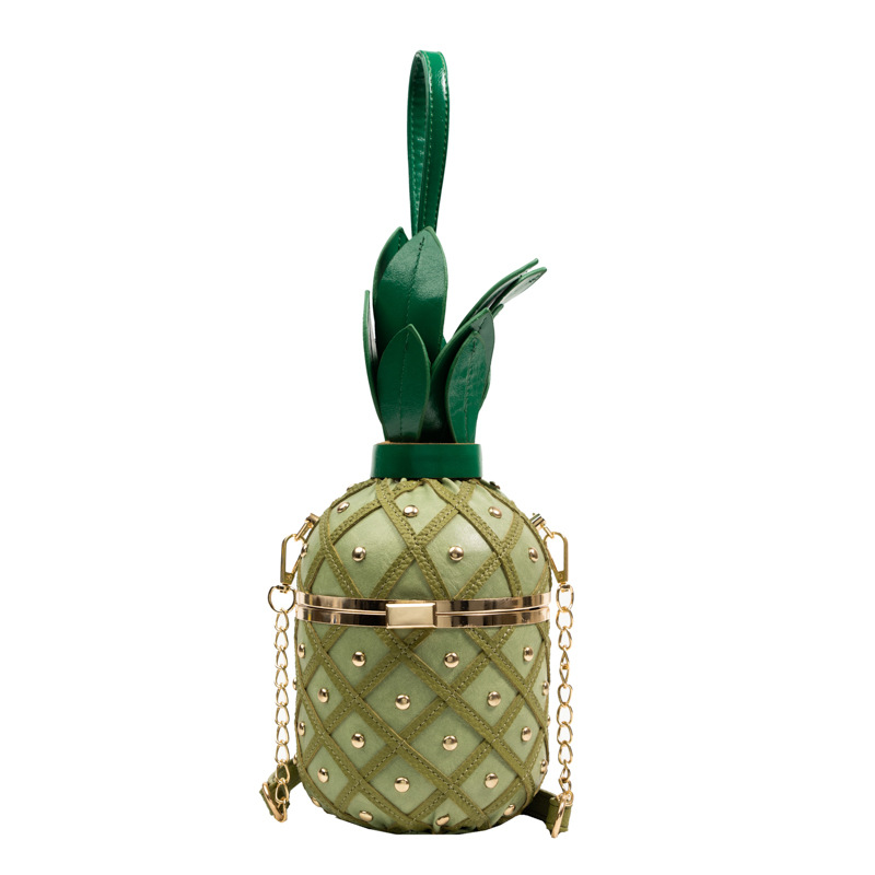 Bolso Cruzado Cilíndrico Forma de Piña