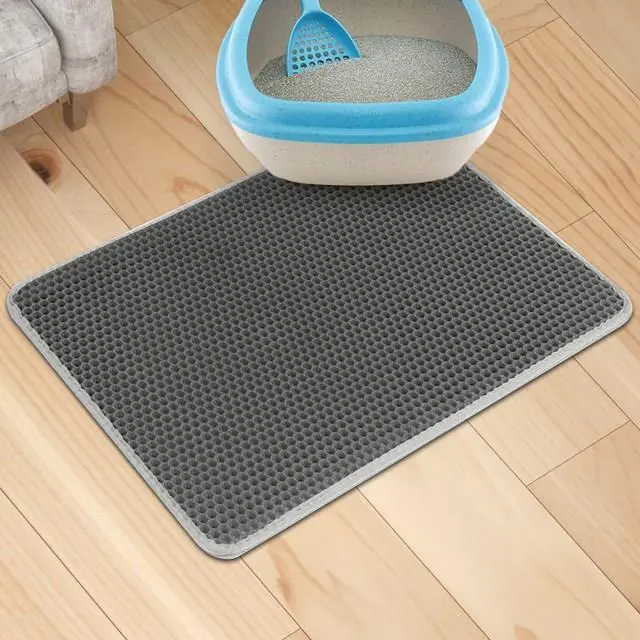 Polyester Pet Cat Pad Waterproof Double Layer Foldable Cat Pad Gray - Shop at LoveMi