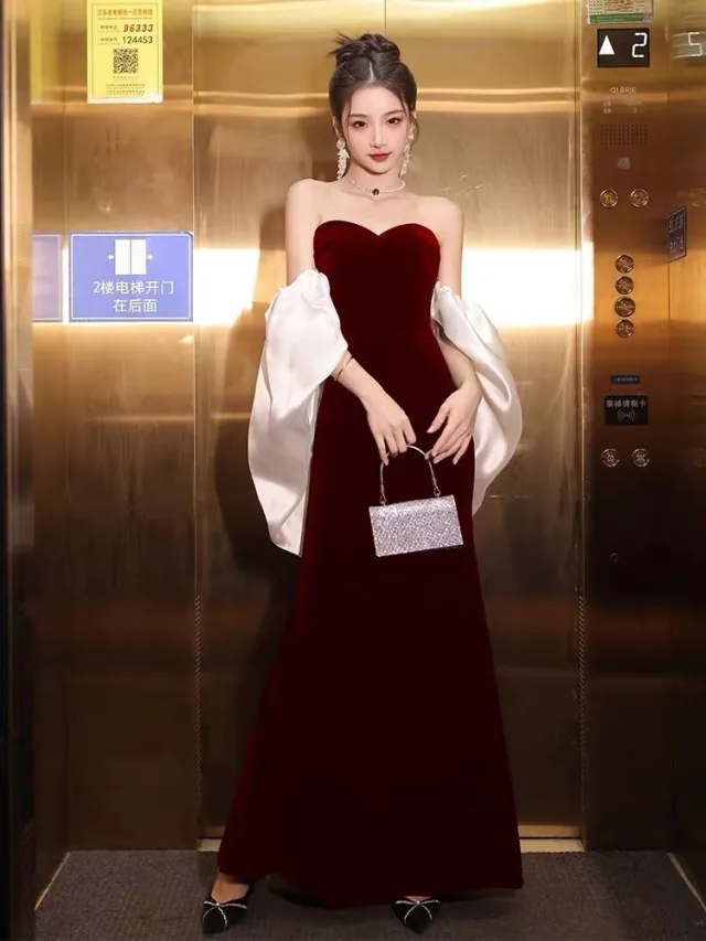Daily Wearable Host Performance Costume Red - Shop at LoveMi