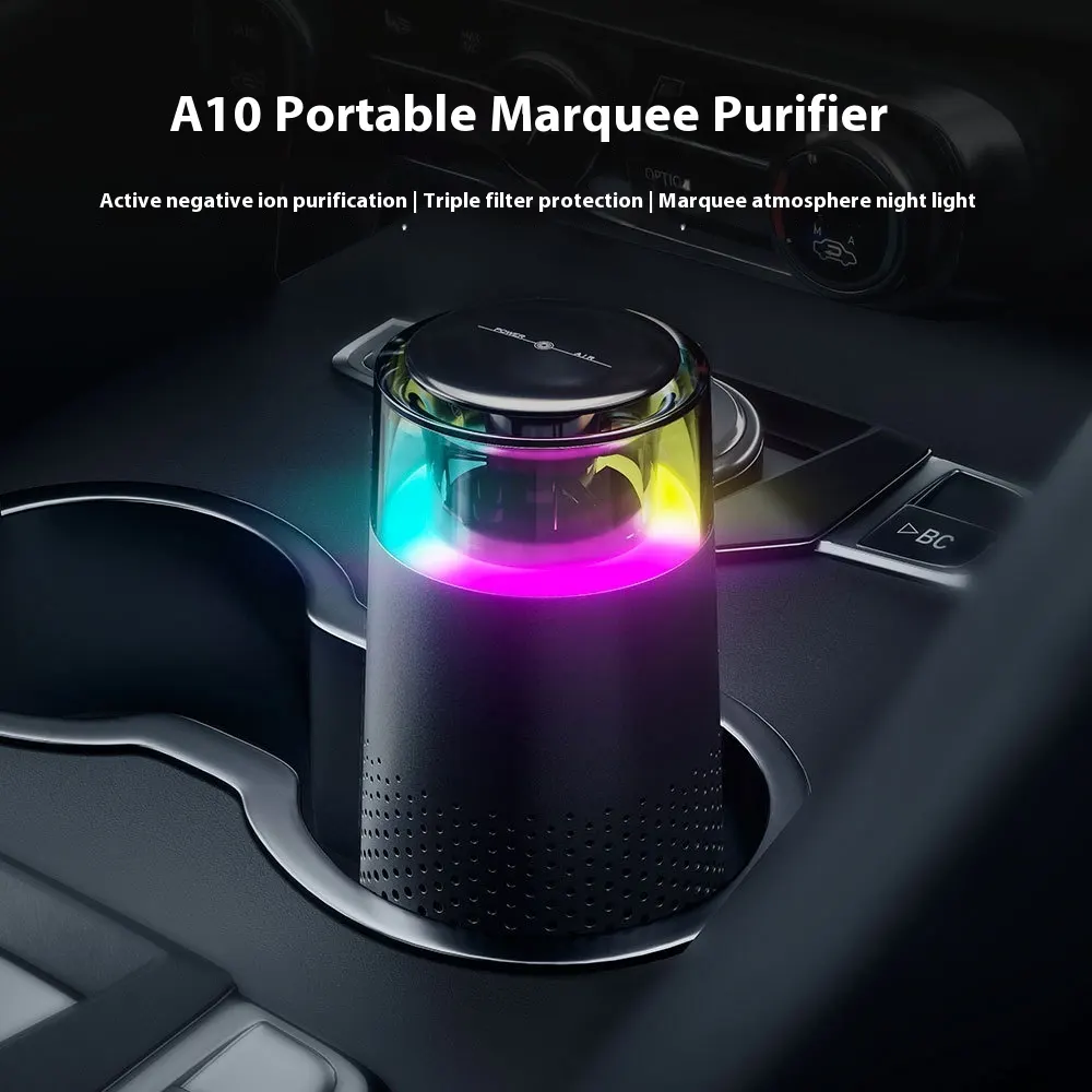 New Car Air Purifier Home Office Horse Running Light