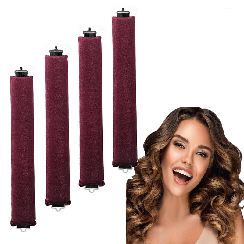 4 Pieces Wine Red