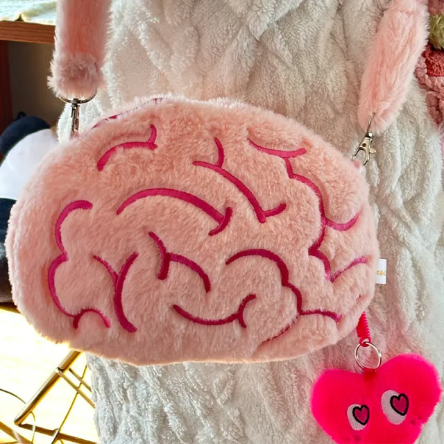 Hat With Movable Ears Love Brain Shoulder Messenger Bag Bag - Shop at LoveMi