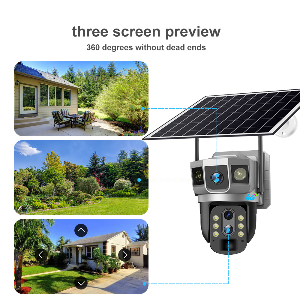 Title 10, V380 Three-screen 4G Household Outdoor 10 Times...