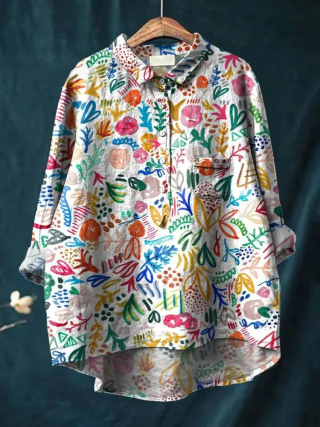 Casual Long Sleeve Shirt Animal Print Ncxcs15 - Shop at LoveMi