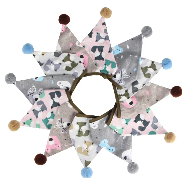 Cotton Wool Ball Pennant Tent Flag Photo Background Wedding Kindergarten Flag Fur Ball Sjq195 - Shop at LoveMi