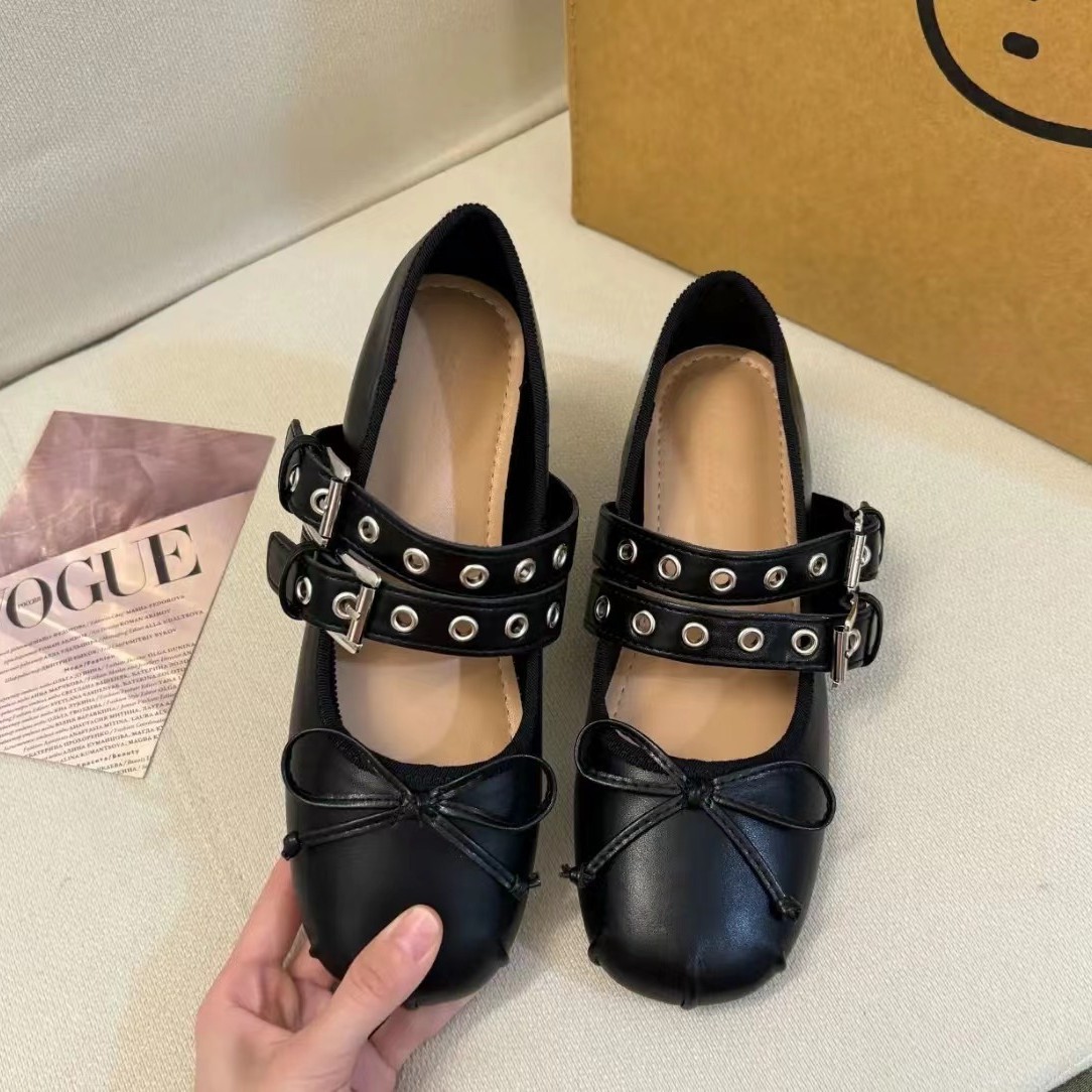 New Shallow Mouth Height Increasing Insole Mary Jane Shoes