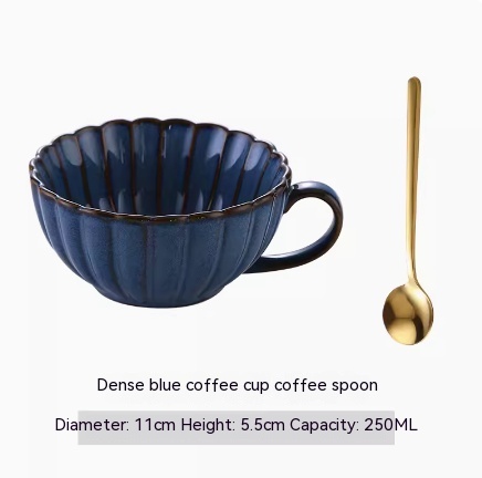 Blue Coffee Cup And Spoon