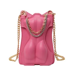 Personalized Small Bags Design Western Style Shoulder Small Square Bag - Pink - View 1