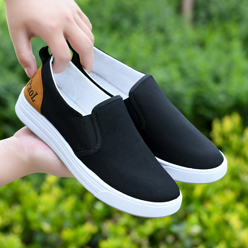 Mens Dad Casual Canvas Sneakers Comfortable Slip-on Design thumbnail 6
