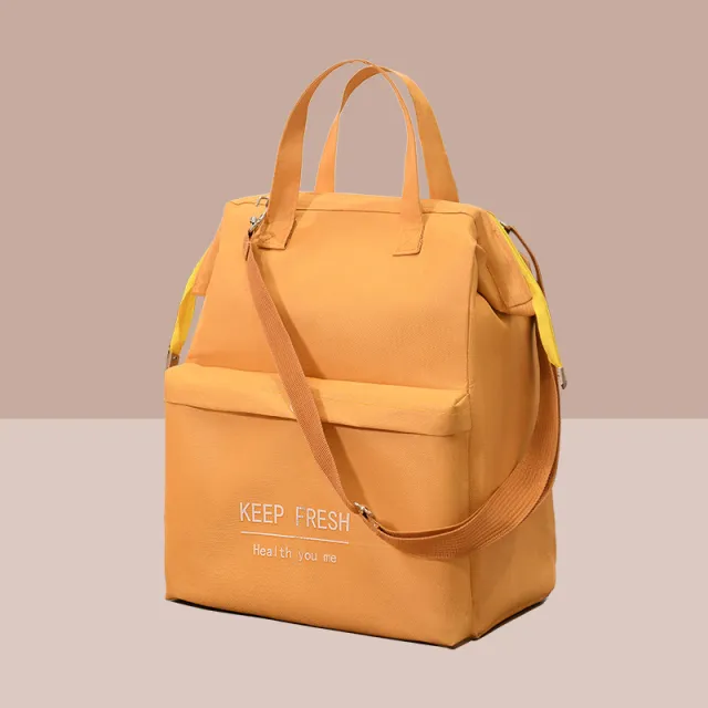 Aluminum Foil Thickening Warm Waterproof With Rice Sholder Bag Orange - Shop at LoveMi