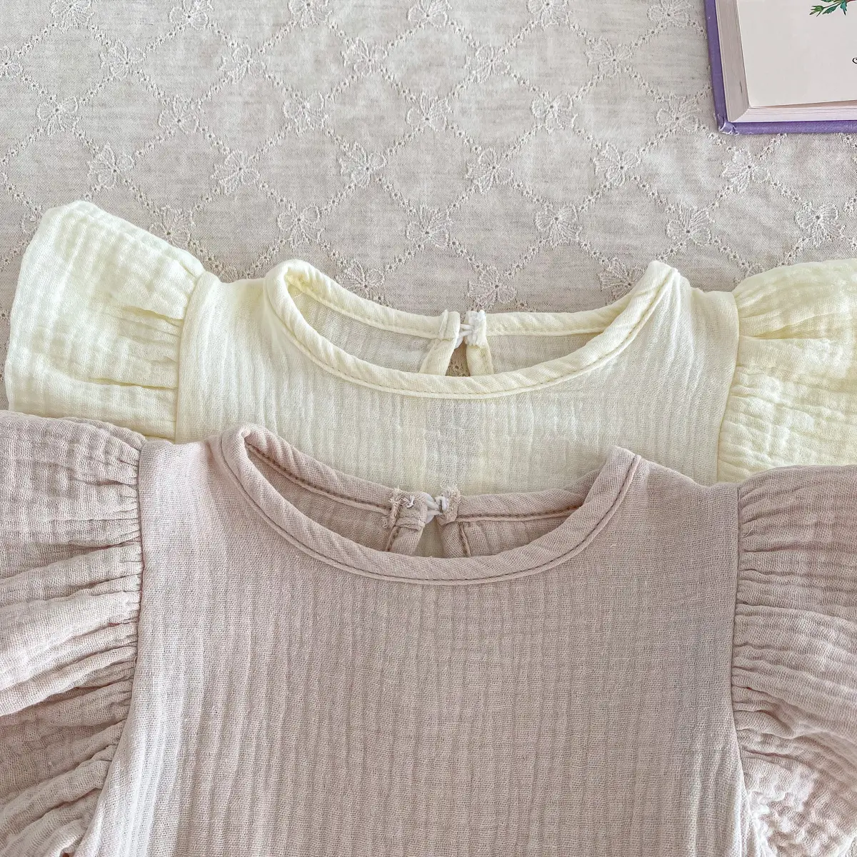 Baby Cotton Yarn Breathable Overalls Female