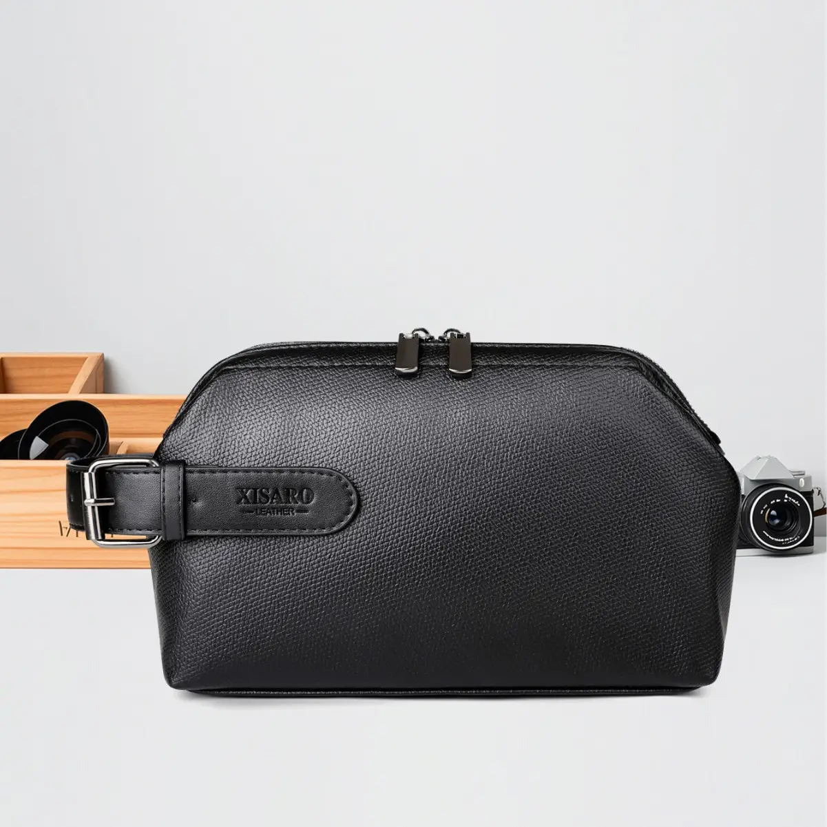 Large Capacity Business Casual Men's Soft Leather