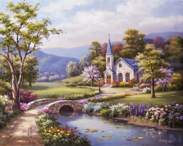 DIY Digital Oil Painting Landscape Painting 545 New Scenery - Shop at LoveMi