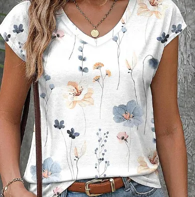 Women's Dotted Prints Short sleeved Casual T shirt Ga12 - Shop at LoveMi