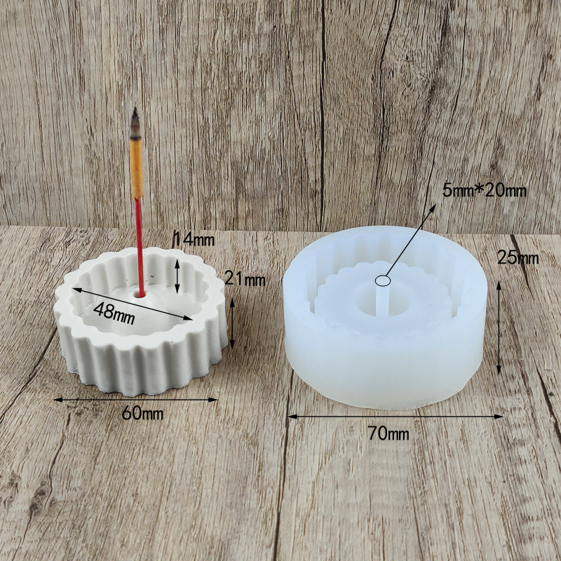DIY Handmade New Lotus Plaster Candlestick Mold