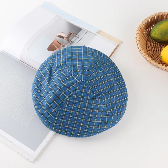 Ins Breathable Painter Cap Easy Matching Cute Girl Blue - Shop at LoveMi