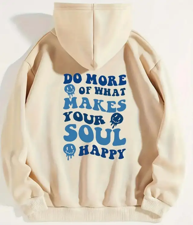 Women's Letter Print Casual Long sleeved Hoodie Style 4 4Xl - Shop at LoveMi