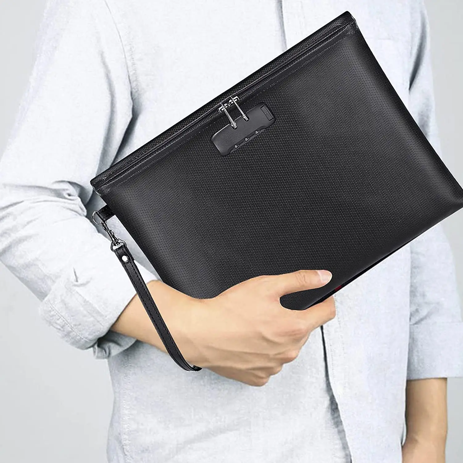 Zippered File Bag Liquid Silicone Fire Protection