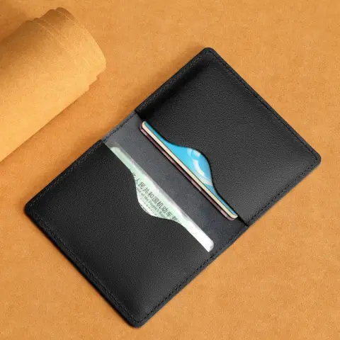 Ultra-thin Cowhide Card Holder Men and Women