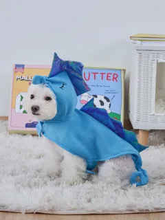 COS Cartoon Transformation Owl Pet Costume Two-piece Set - Seahorse Pet Costume - View 1