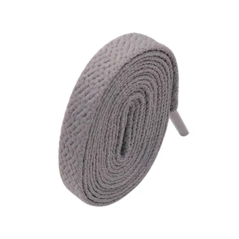 Classic Solid Color Flat Mesh All-match Shoelace