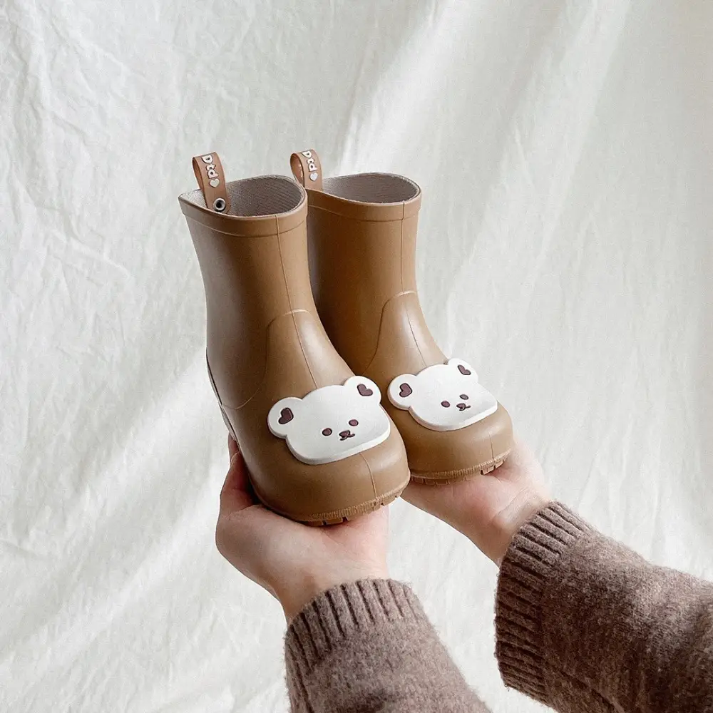South Korea Ins Children's Rain Boots Bear Baby Non-slip Rain Boots