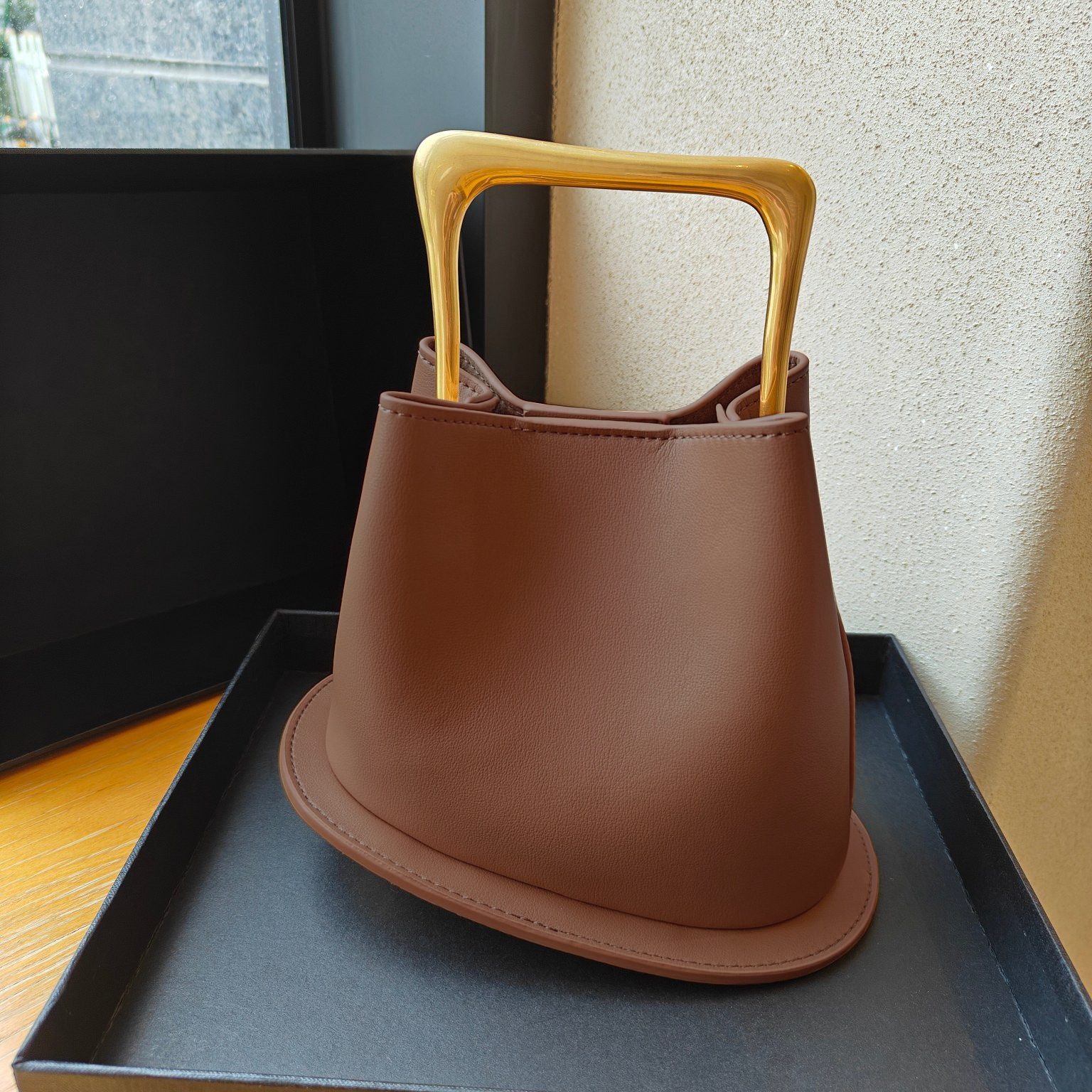 Genuine Leather Bucket Bag, picture 4 of 4