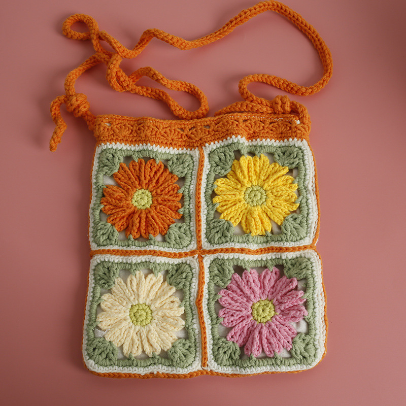 Orange Daisy Hollow Phone Bag