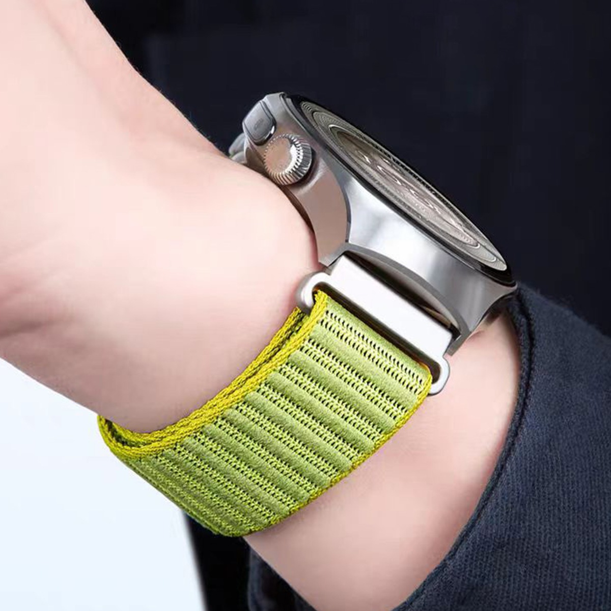 Nylon Braided Watch Strap With A Rugged Mountain-inspired Pattern 7